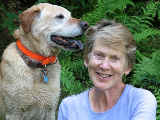 Judith Irven and friend